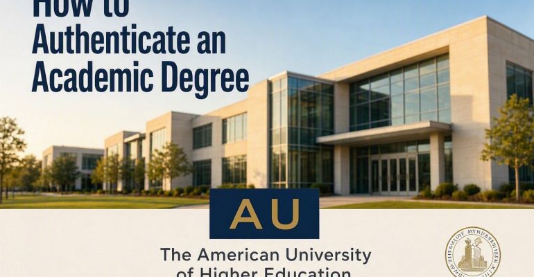 how to authenticate an academic degree