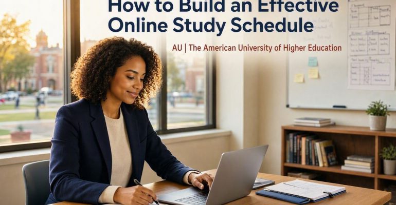 how to build an effective online study schedule