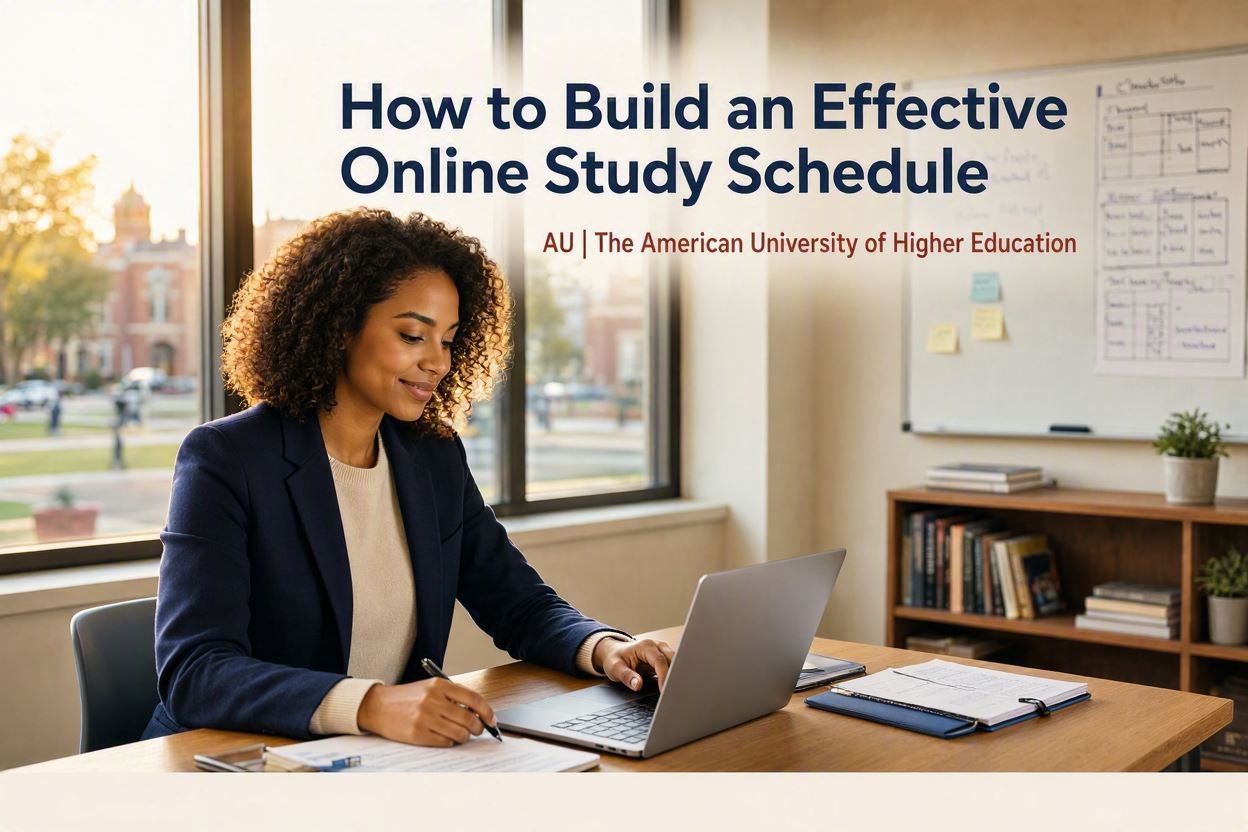 how to build an effective online study schedule