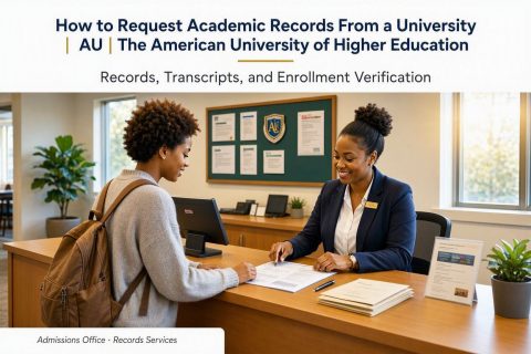 how to request academic records from a university