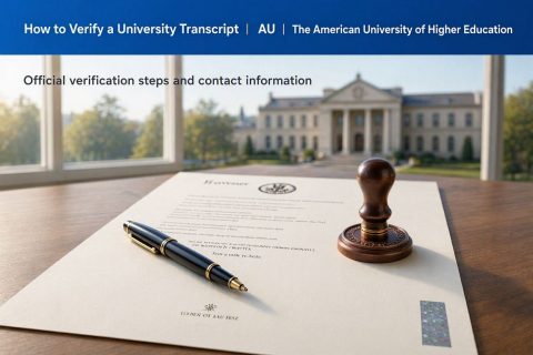 how to verify a university transcript