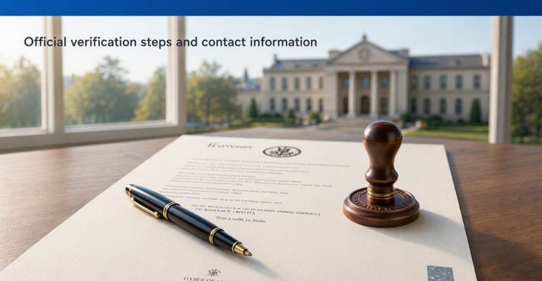 how to verify a university transcript