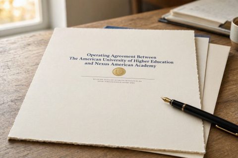 aunv & nexus american academy egypt | academic agreement