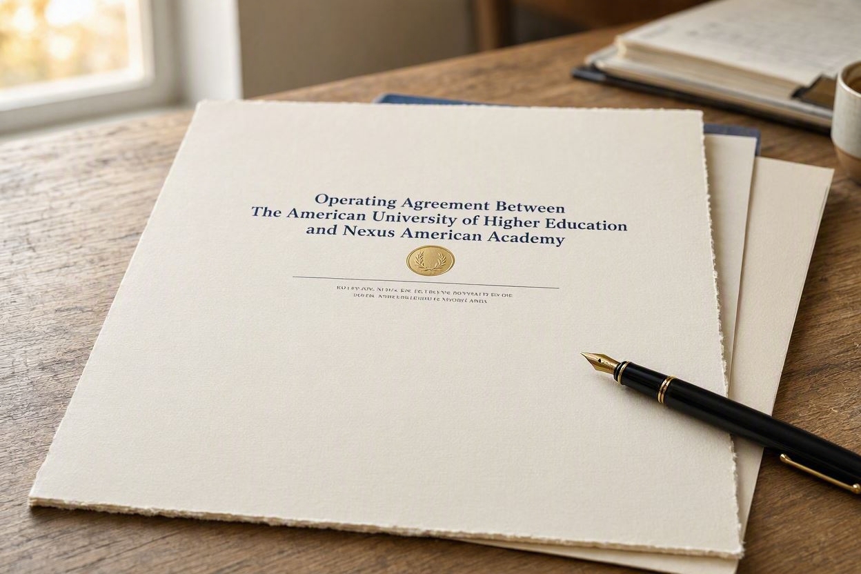 aunv & nexus american academy egypt | academic agreement